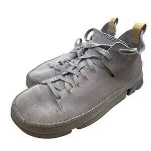 Clarks Vibram Ankle Boots Men 11 1/2‎ Suede Leather Casual Lace Up Shoes